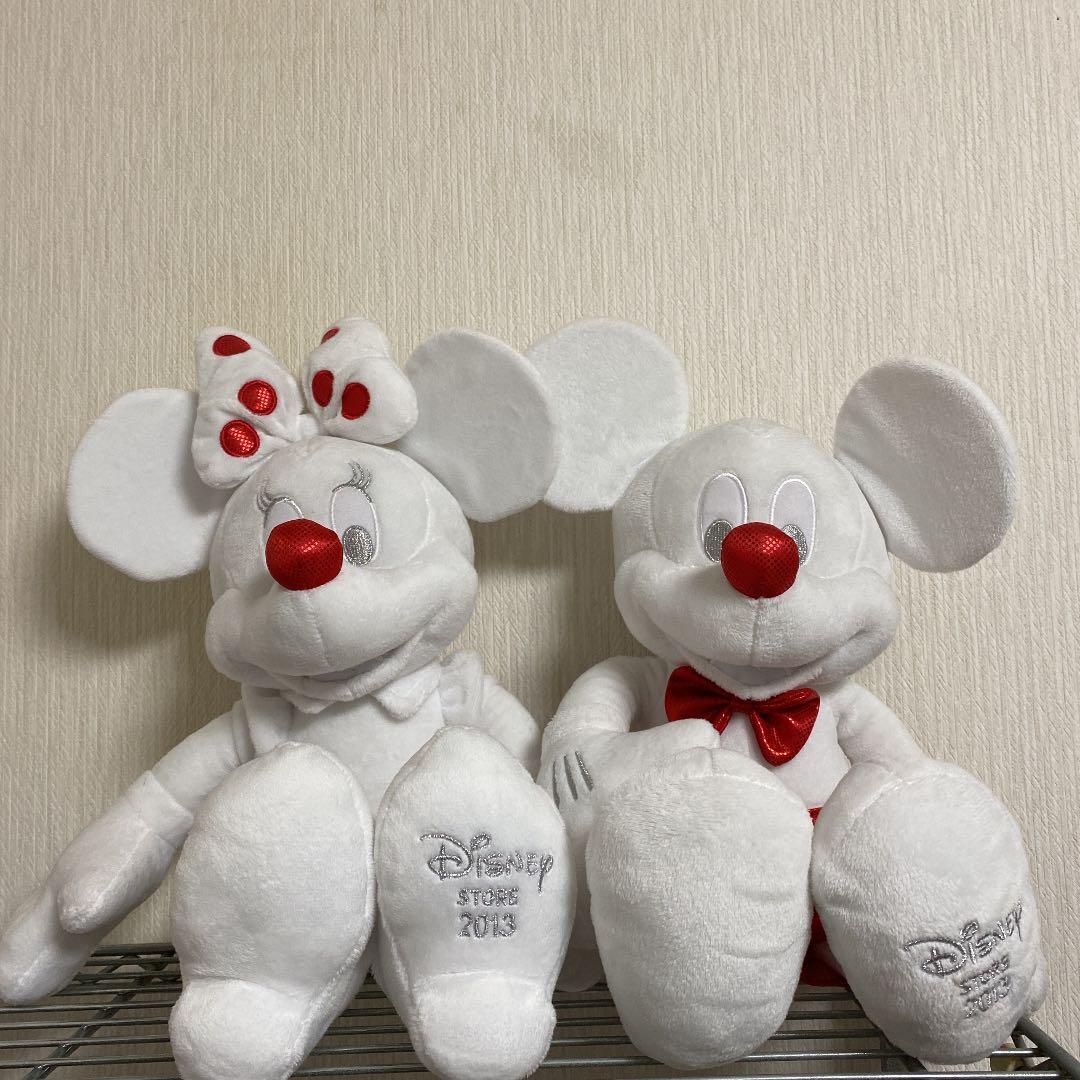 ⚪︎2013ディズニーストア•クリスマス限定 ホワイトミッキー&ミニー