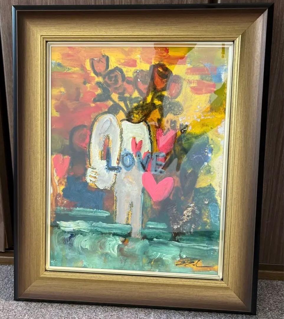 田中拓馬　Takuma Tanaka 油彩　原画 『バイバイまたこんにちわ』 田中拓馬(Takuma Tanaka)「God's Scream」ART GALLERY M