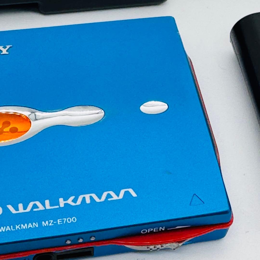 動作確認済】SONY ポータブルMDプレーヤー MZ-E700 ブルー - メルカリ