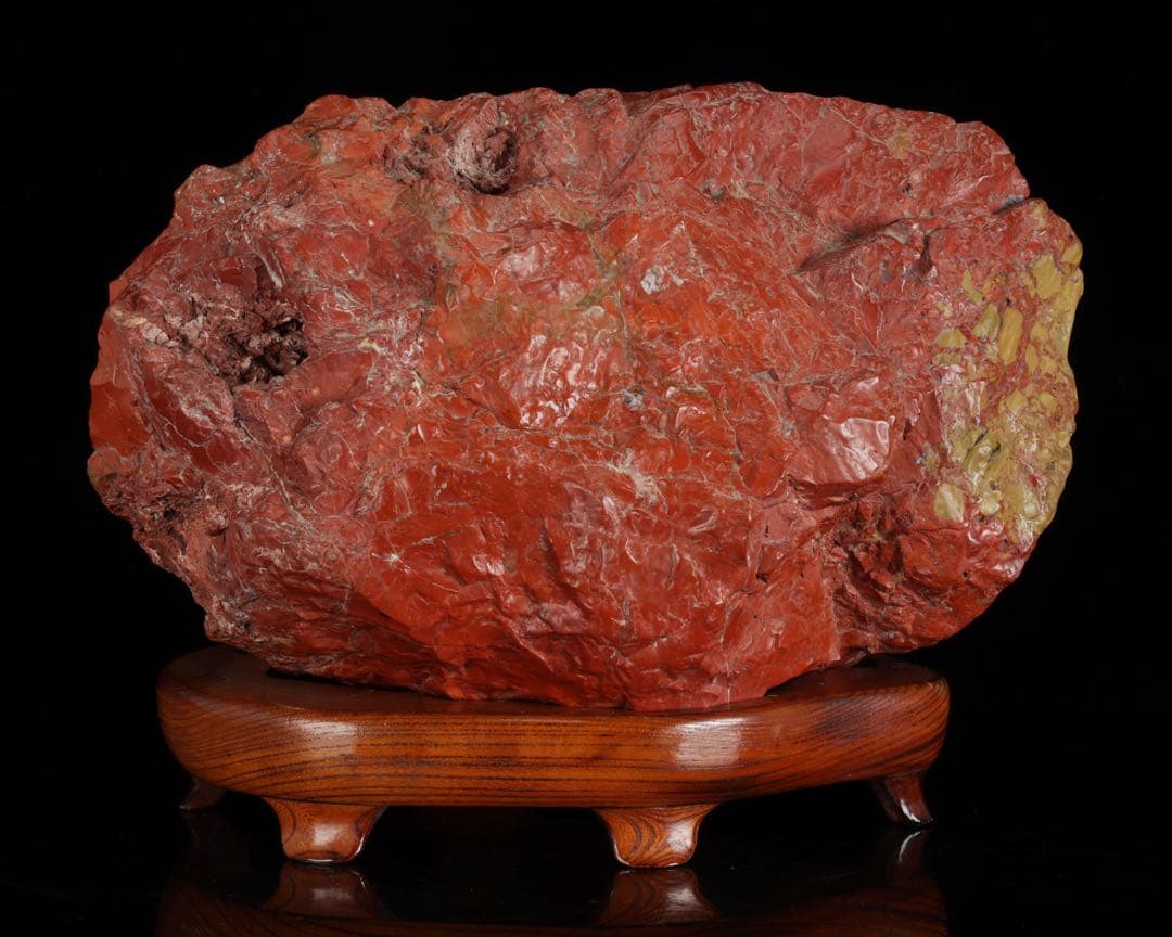 マ*3様 佐渡 赤玉石 赤石 碧玉 水石 鑑賞石 天然石 原石 大型20.3kg 佐渡赤石 直径7センチ 日本三大銘石 佐渡島産『佐渡の赤石』3kg以上