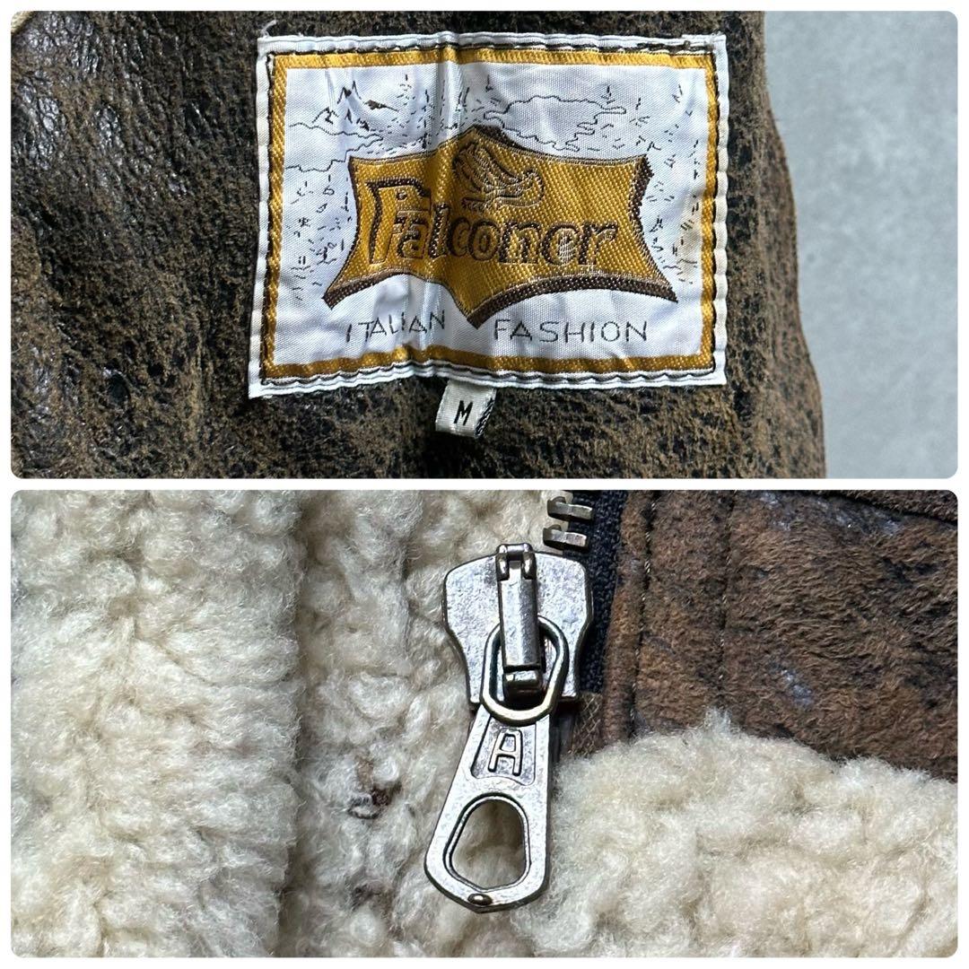 フライトジャケット B-3 リアルムートン ボア シープスキン ダメージ