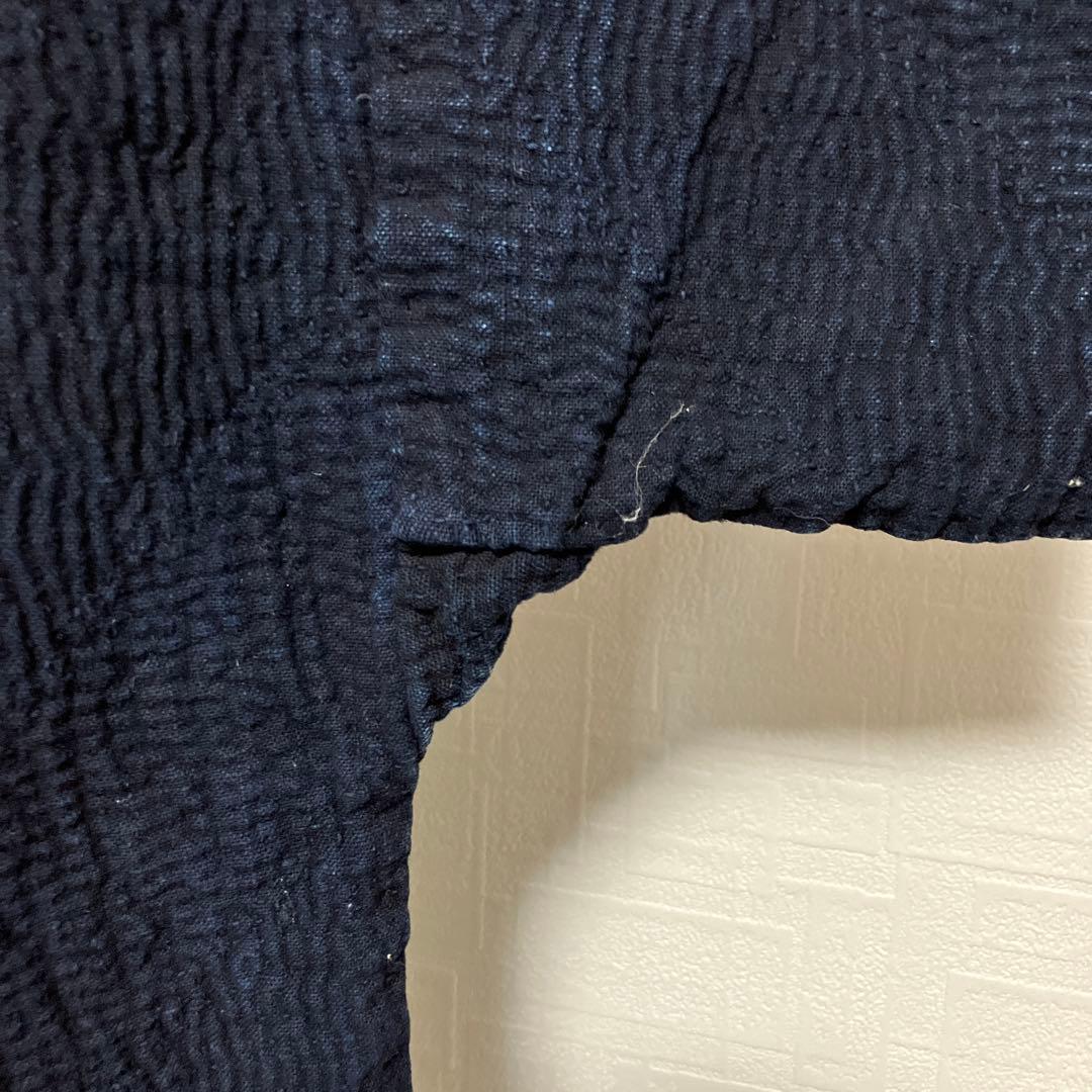 状態良し 藍染め 刺し子 総手刺し 刺子 庄内刺し子 野良着 法被 半纏