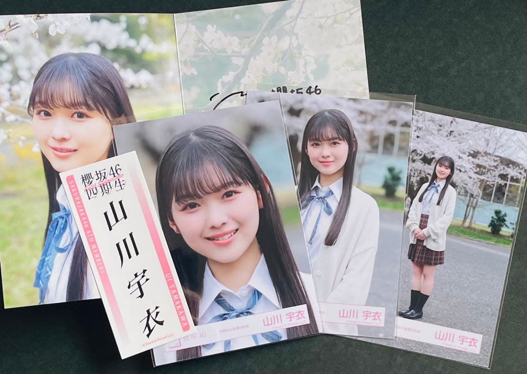 櫻坂46 山川宇衣 生写真コンプ ポストカード ステッカー - メルカリ