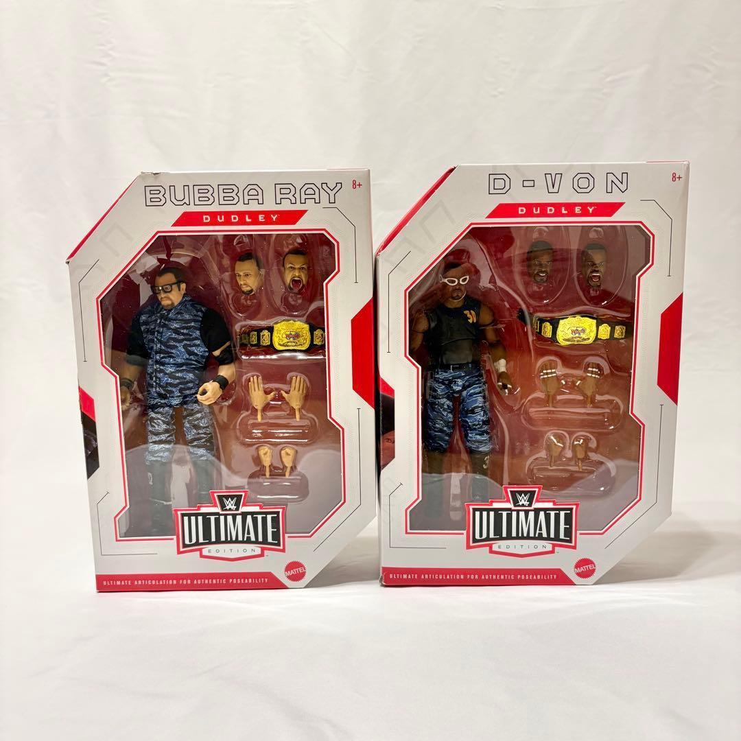 新品未使用】WWE 公式 ダッドリーズ ベルト付 フィギュア マテル 海外