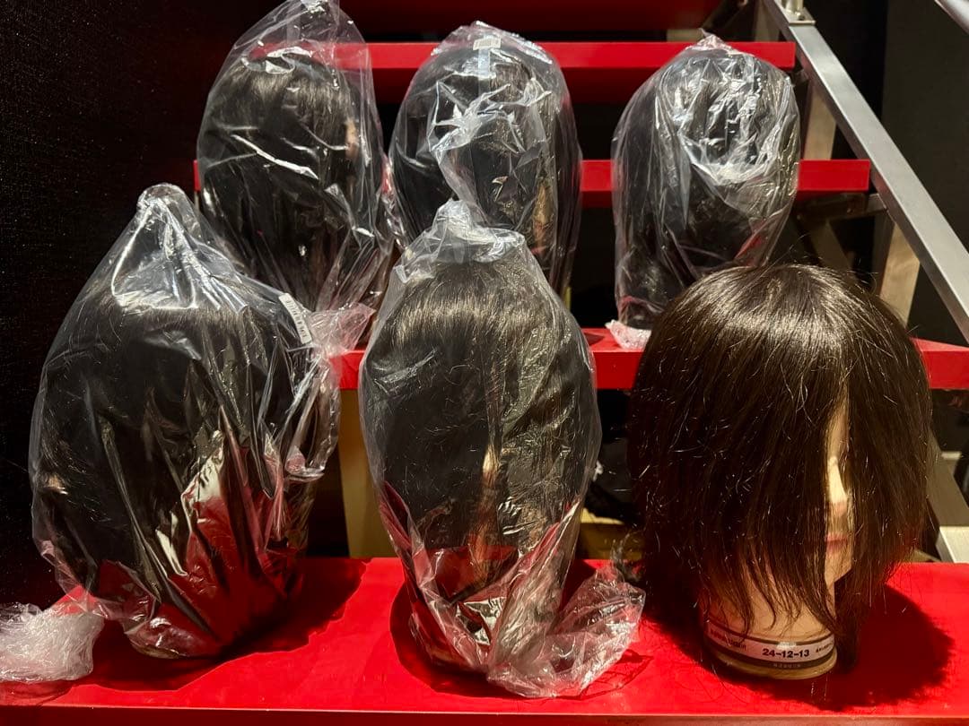 未使用　三矢　美容師実技試験用 カットウィッグ 24-12-13 6個セット 東京チャーム 24-12-13 モデルウィッグ ・練習用カットウイッグ【国家