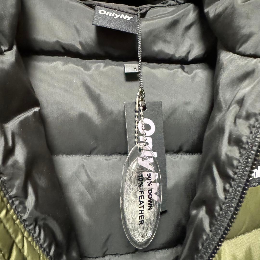 OnlyNY フード付きダウンジャケット オリーブドラブ