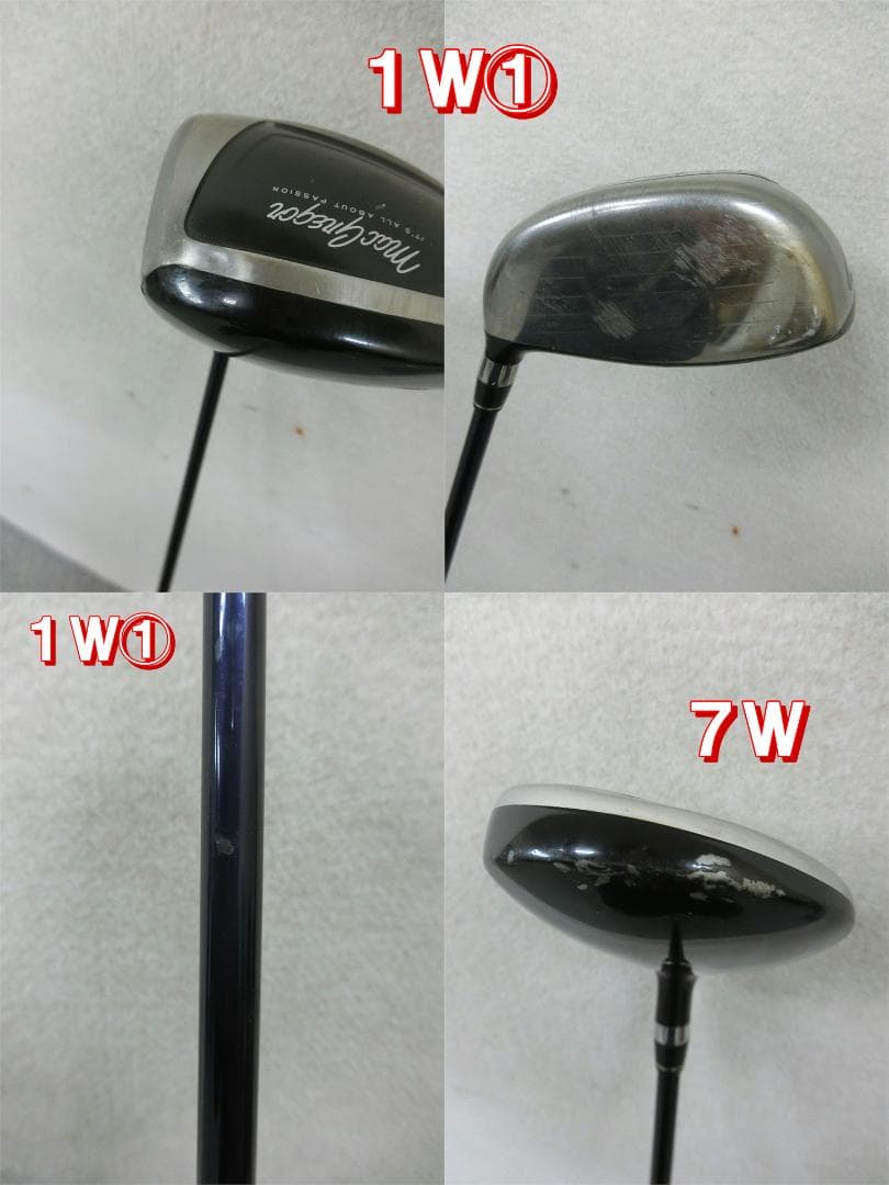 b718 初心者歓迎 マグレガー メンズゴルフクラブ14本セット※Dr2本