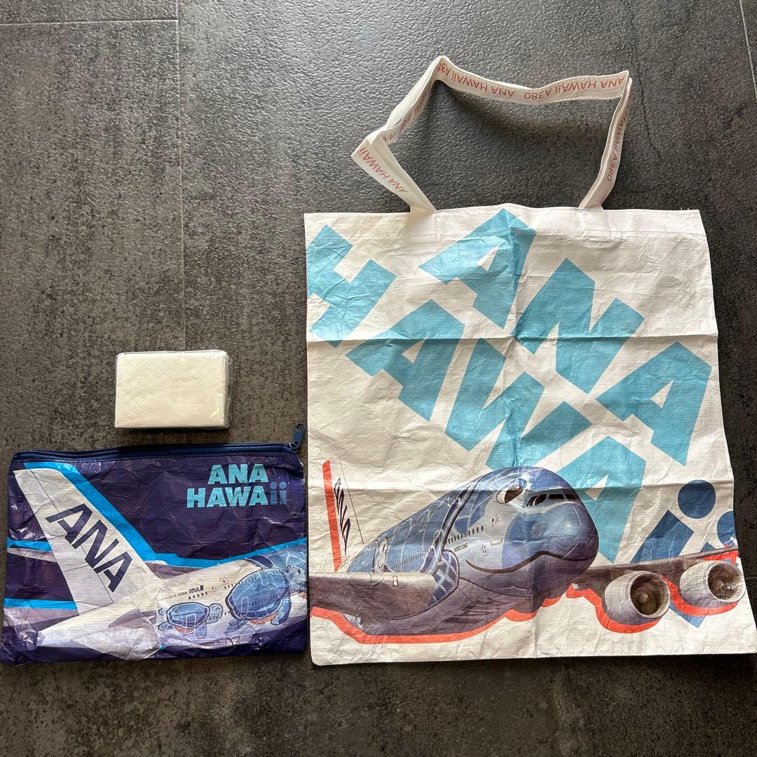 ⭐︎非売品⭐︎ANA フライングホヌ プレエコHAWAII アメニティ4個