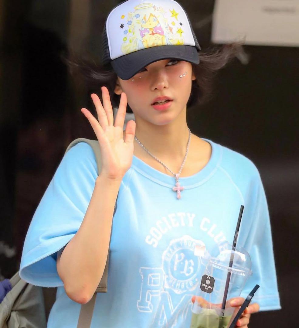 newjeans着用】 yumin ha キャップ - メルカリ