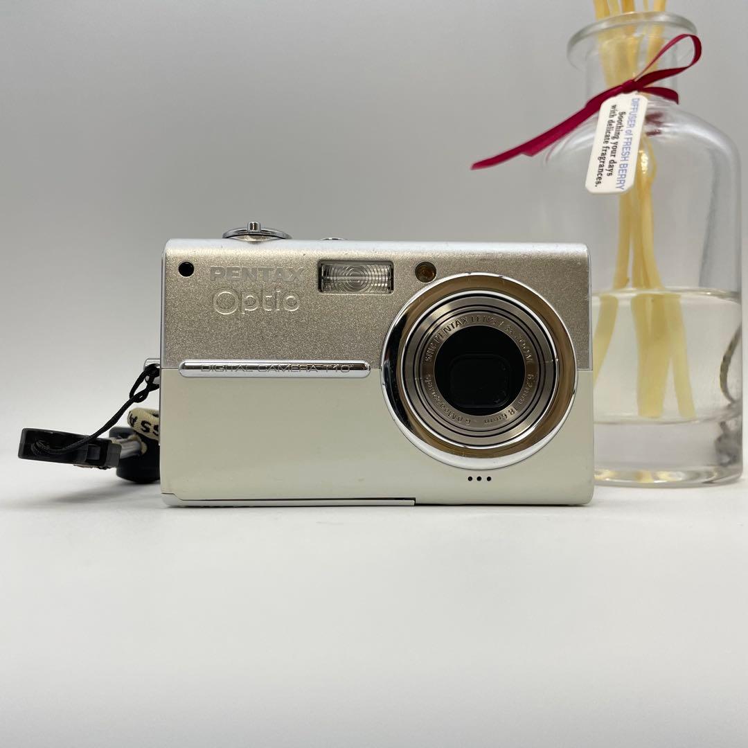 動作確認済✨PENTAX Optio T10✨スマホ転送OK ツートンカラー♪ 動作確認済✨PENTAX Optio T10✨スマホ転送OK ツートンカラー♪ - メルカリ