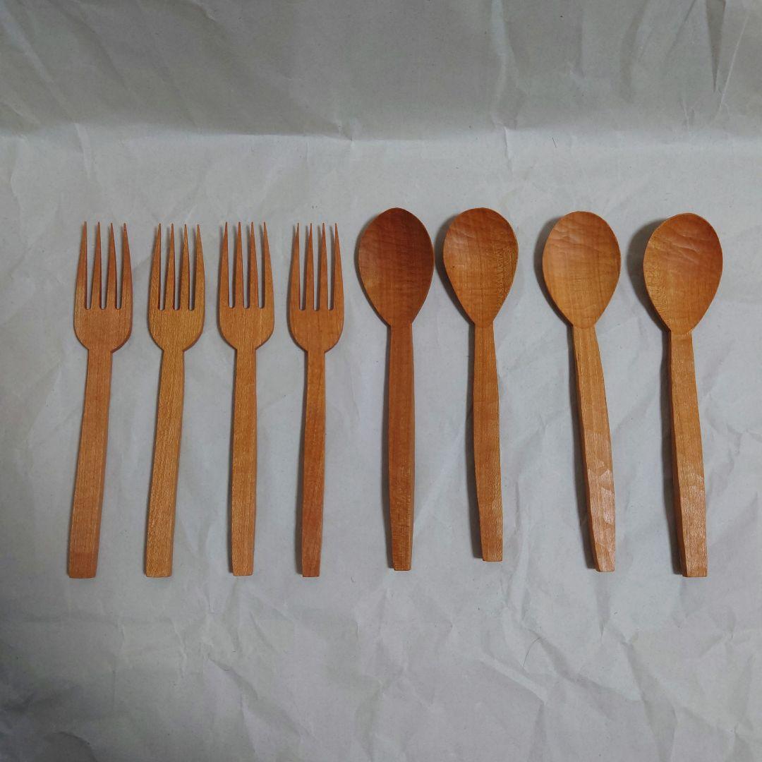 ●新品未使用品● 渡邊浩幸 スプーン パスタフォーク 合計8本セット 渡邊浩幸さん【パスタフォーク】 | マスダエン