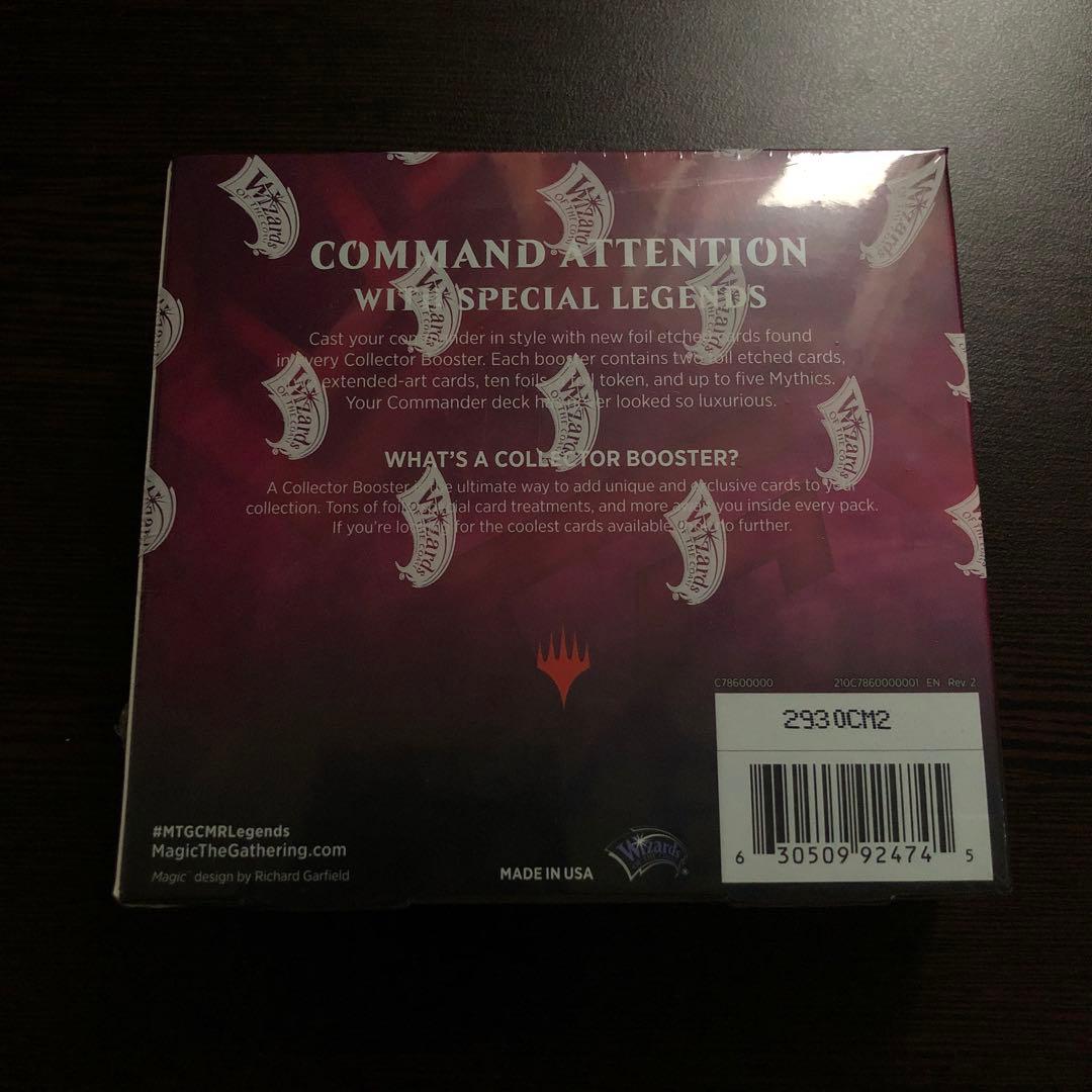 MTG 統率者レジェンズ コレクターブースター box 英語 未開封 - メルカリ