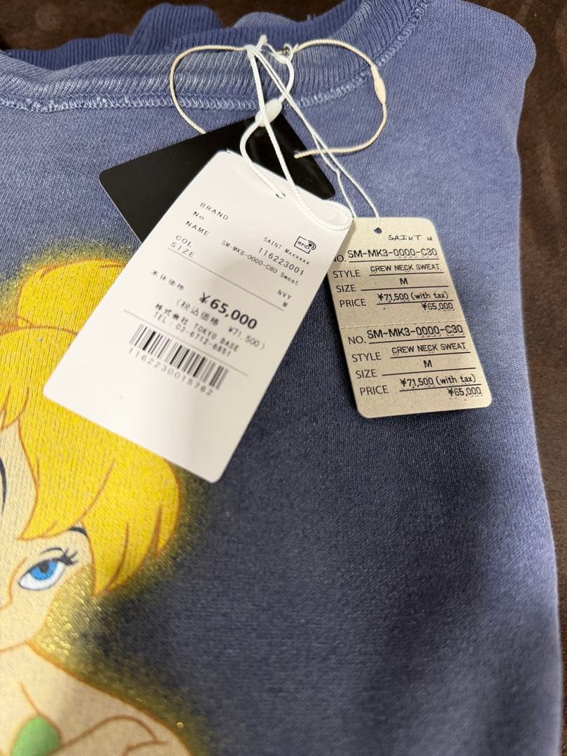 セントマイケル TINKER BELL ディズニー スウェット 国内正規品 M