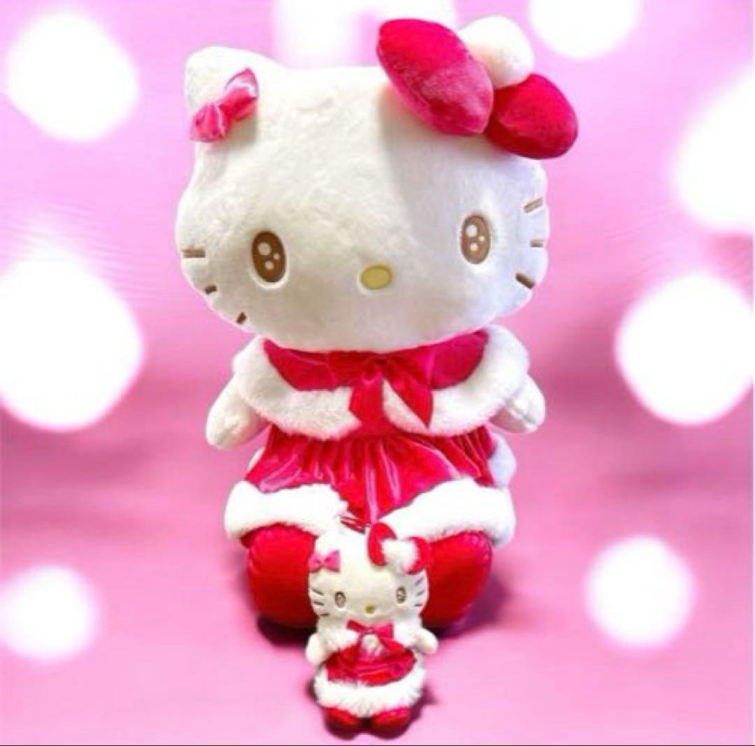 ハローキティ クリスマスぬいぐるみ2体セット - メルカリ