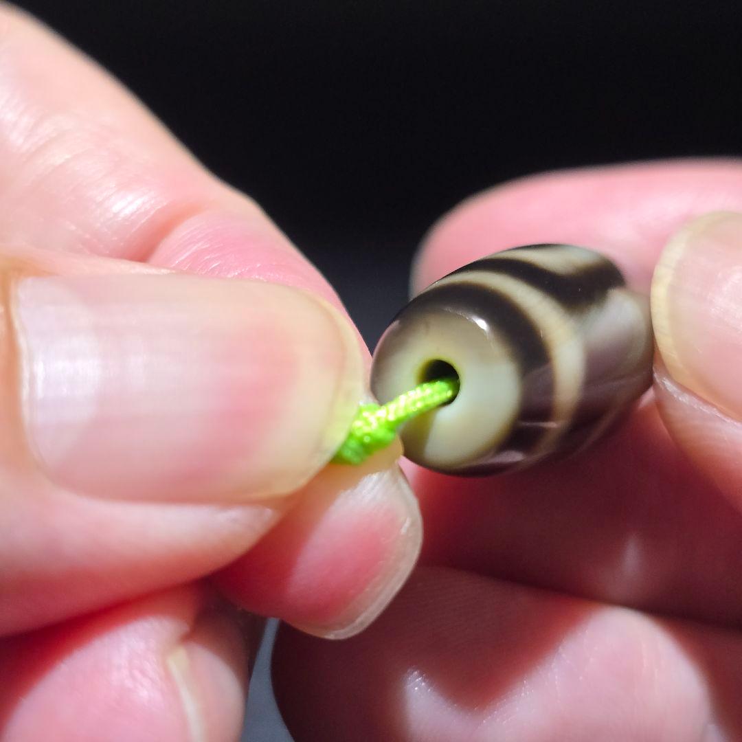 8 老礦天珠 二眼天珠 天珠 天然石 風水 御守 占い