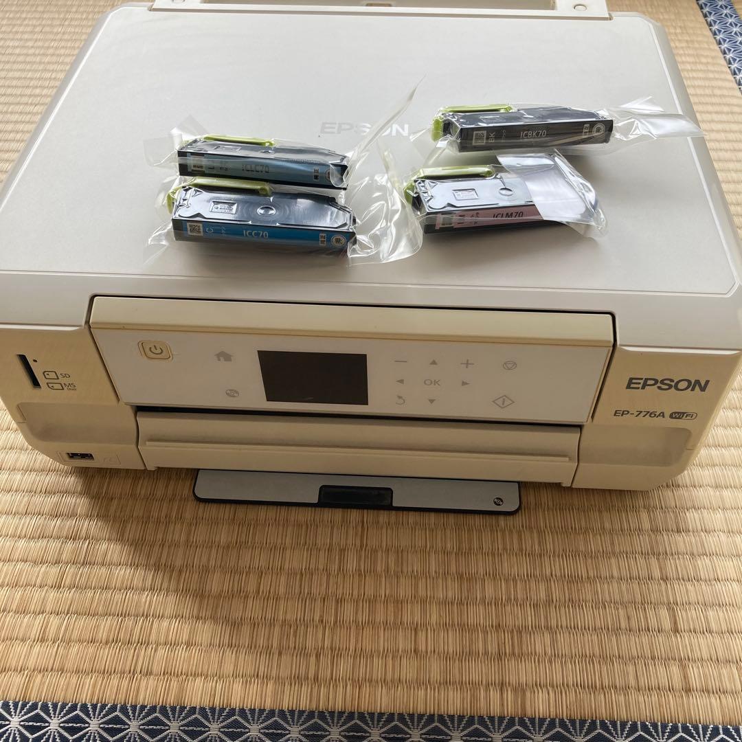 ジャンク　 EPSON EP-776A インクジェットプリンター Amazon.co.jp: EPSON インクジェット複合機 Colorio EP-776A 無線 有線