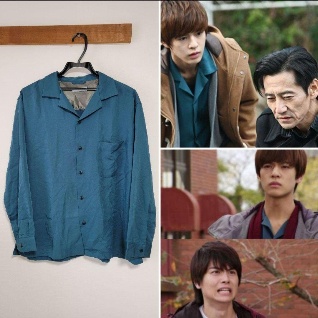 仮面ライダージオウ常磐ソウゴ 着用衣装ターコイズブルーシャツLサイズ