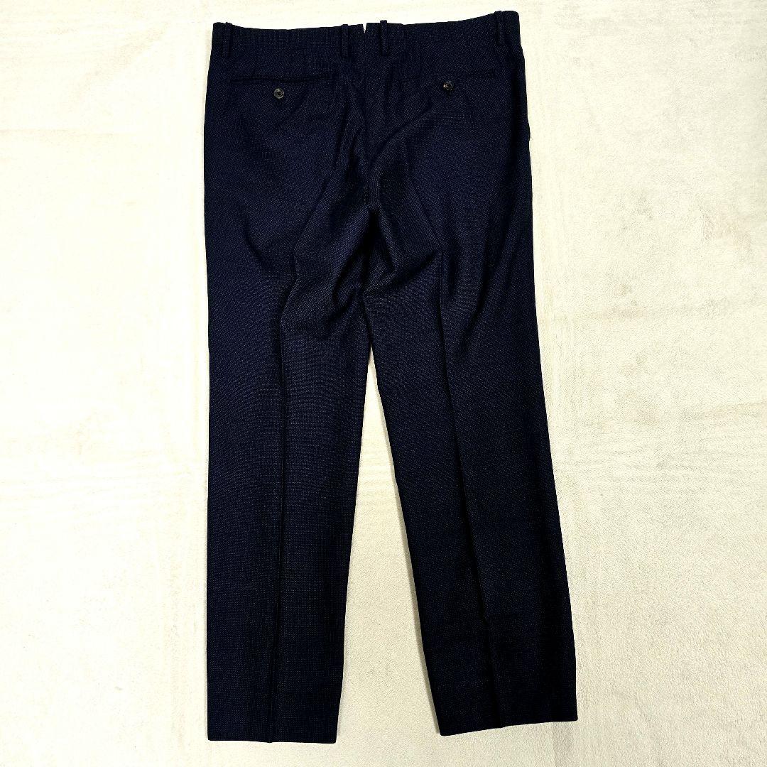 極美品 スーツセレクト セットアップ ビジネス SUPER110s ネイビー L