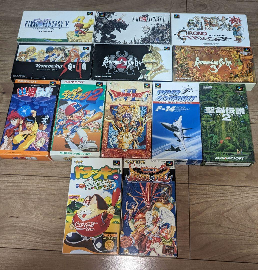 SFC スーパーファミコン ソフト 箱付き 13本セット - メルカリ