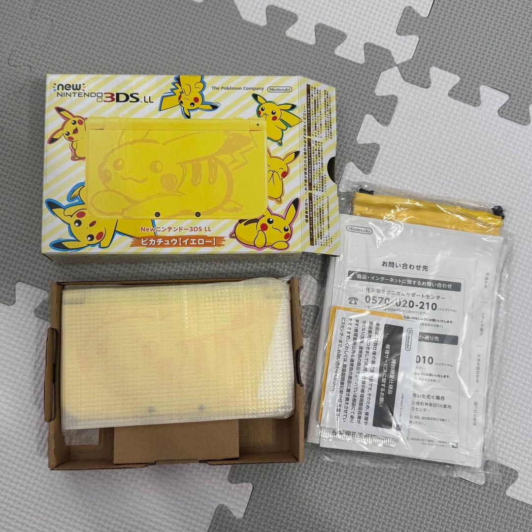 Nintendo New 3DS LL ピカチュウ イエロー 美品 箱付 - メルカリ