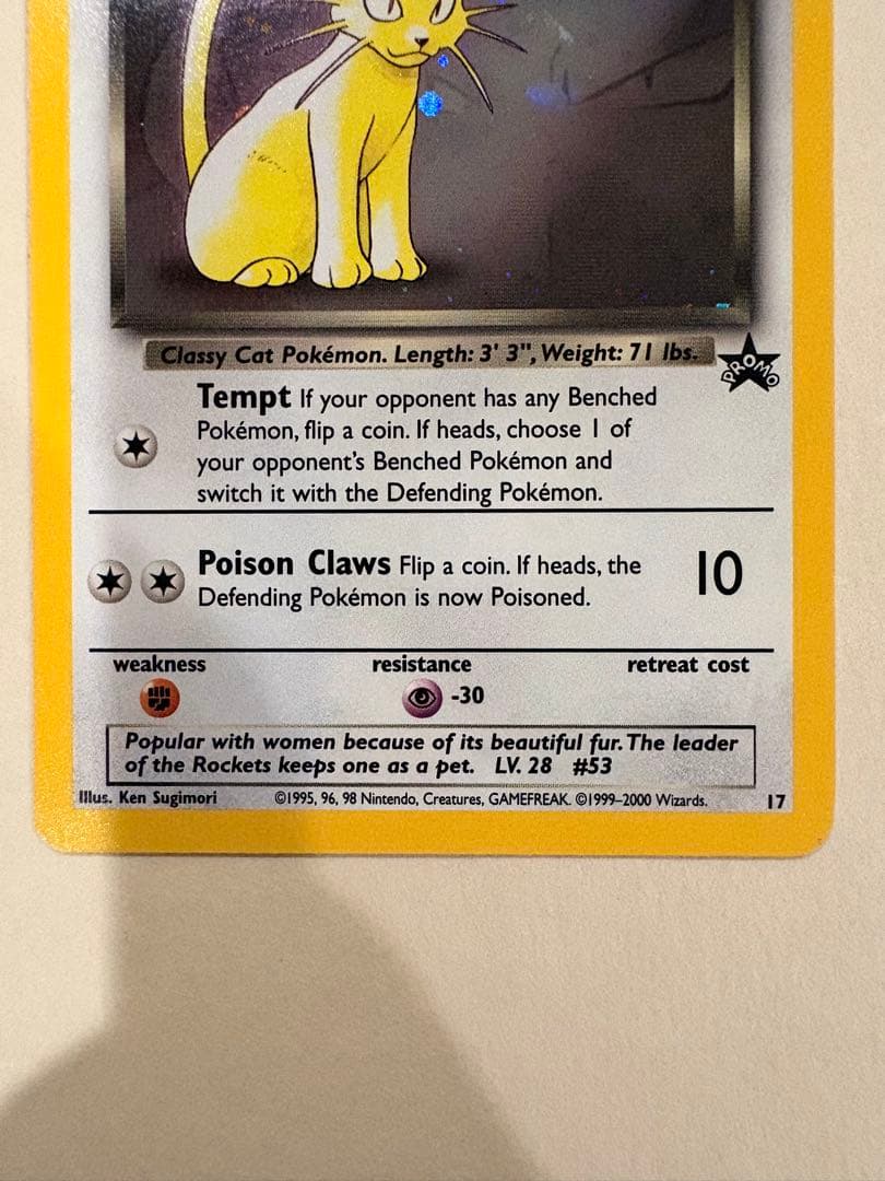 詳細は説明欄に！】 ペルシアン＆ニャース ポケモンカード 英語版