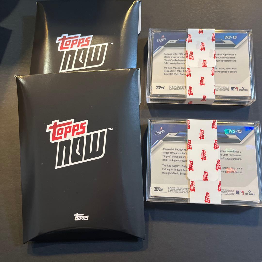 【新品未開封】Topps NOW ワールドシリーズ優勝記念大谷翔平 2セット Topps now 99枚限定 大谷翔平 WS優勝記念 2024 WS-2 - メルカリ