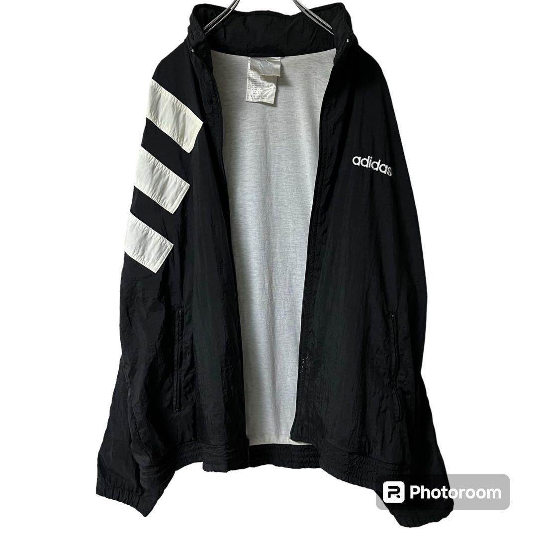 専用！90sアディダスadidasナイロンジャケビッグロゴ銀タグ万国旗タグ