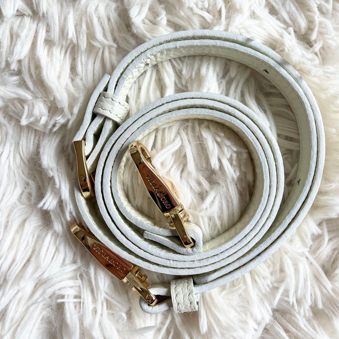 未使用級 ヴィオラドーロ 2WAYワンショルダーバッグ かごバッグ