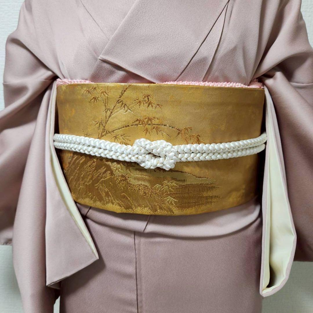 美品 袷 正絹 訪問着 フルセット 4点 S〜M カ②-9 未使用近い - メルカリ