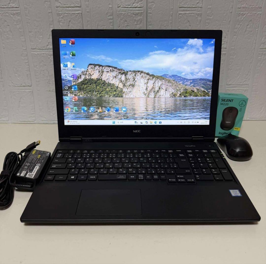 Windows11オフィス付き　SSD メモリ8GB 第8世代　NECノートPC NEC ノートパソコン Windows11 office搭載 軽量 第八世代Corei5 中古