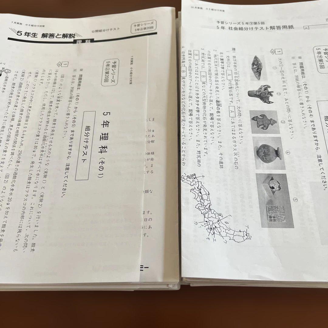 5年生】組分けテスト 過去問 対策40テスト早稲アカ 四谷大塚 - メルカリ