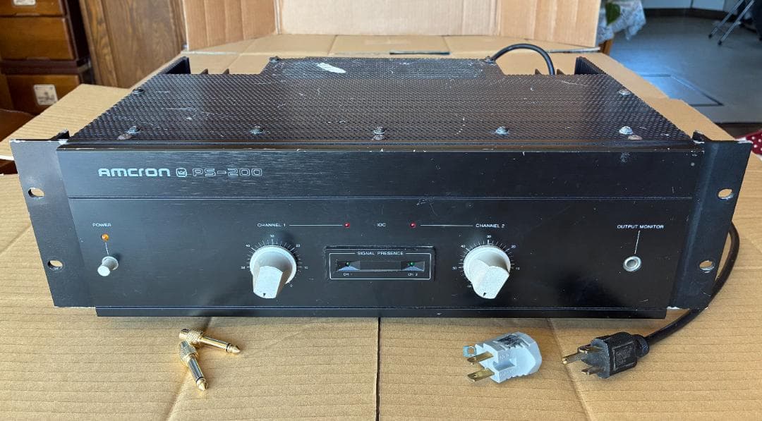 む*ぬ様 amcron アムクロン PS-200 パワーアンプ　crown クラ PS-200 AMCRON - 中古オーディオ 高価買取・販売 ハイファイ堂