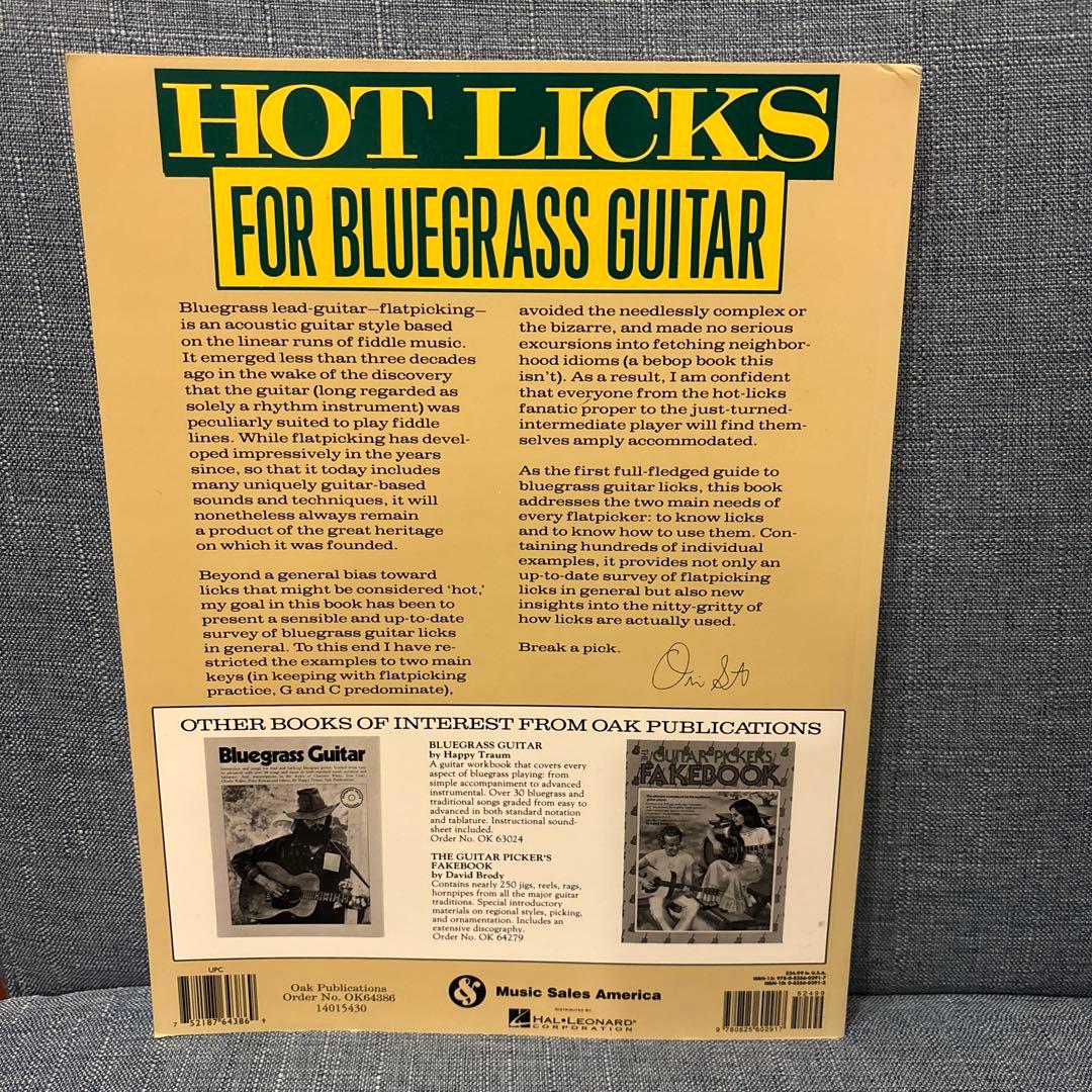 Hot Licks for Bluegrass Guitar Hot Licks for Bluegrass Guitar
