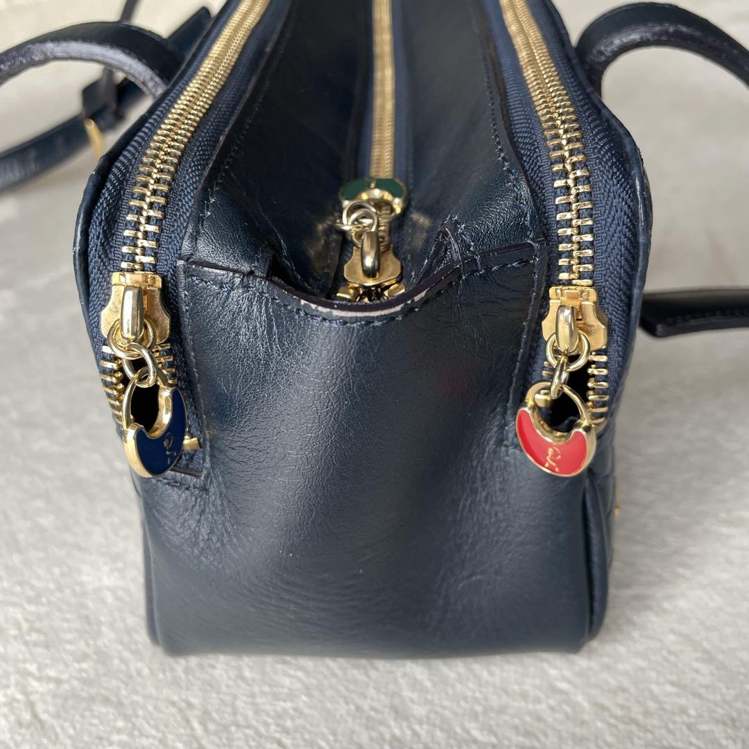 Roberta di Camerino クロコ型押し ショルダーバッグ ボストン - メルカリ