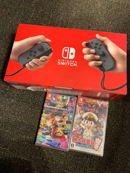 新品　Nintendo Switch グレー（桃鉄、マリオ付き） Nintendo Switch 【即日出荷・新品】Nintendo (初回特典付)桃太郎電鉄2