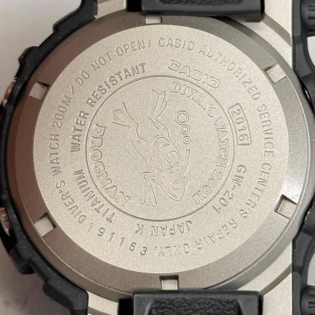 未使用 極美品 G-SHOCK GW-201NT フロッグマン カーボンパターン