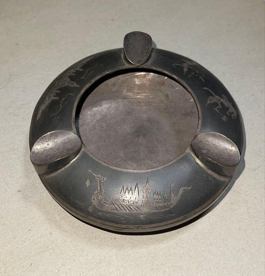 Y*U様 タイ スターリング 銀 925 骨董 シルバー 灰皿 - メルカリ