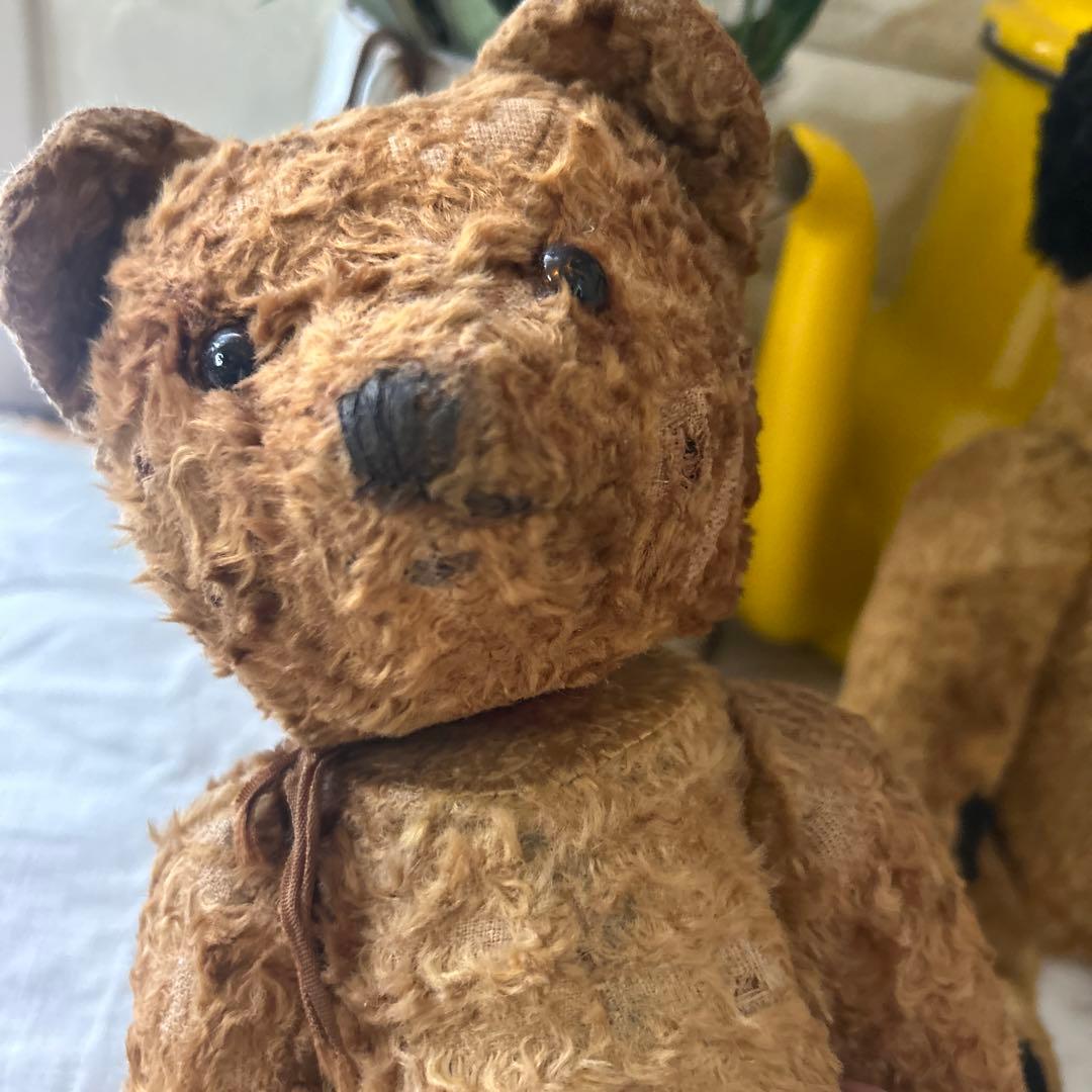 イギリスアンティークベア2体 プラス1体