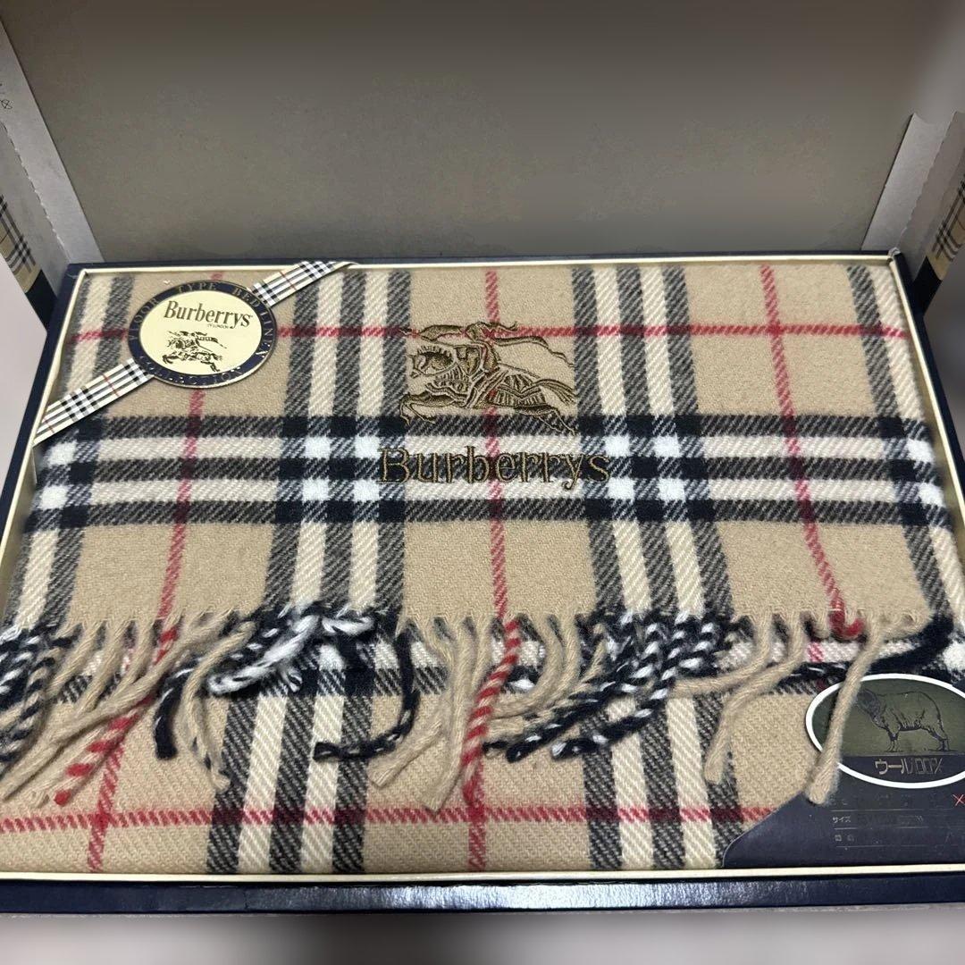 早い者勝ち‼️配送料込‼️Burberrys チェック柄ウールブランケット新品