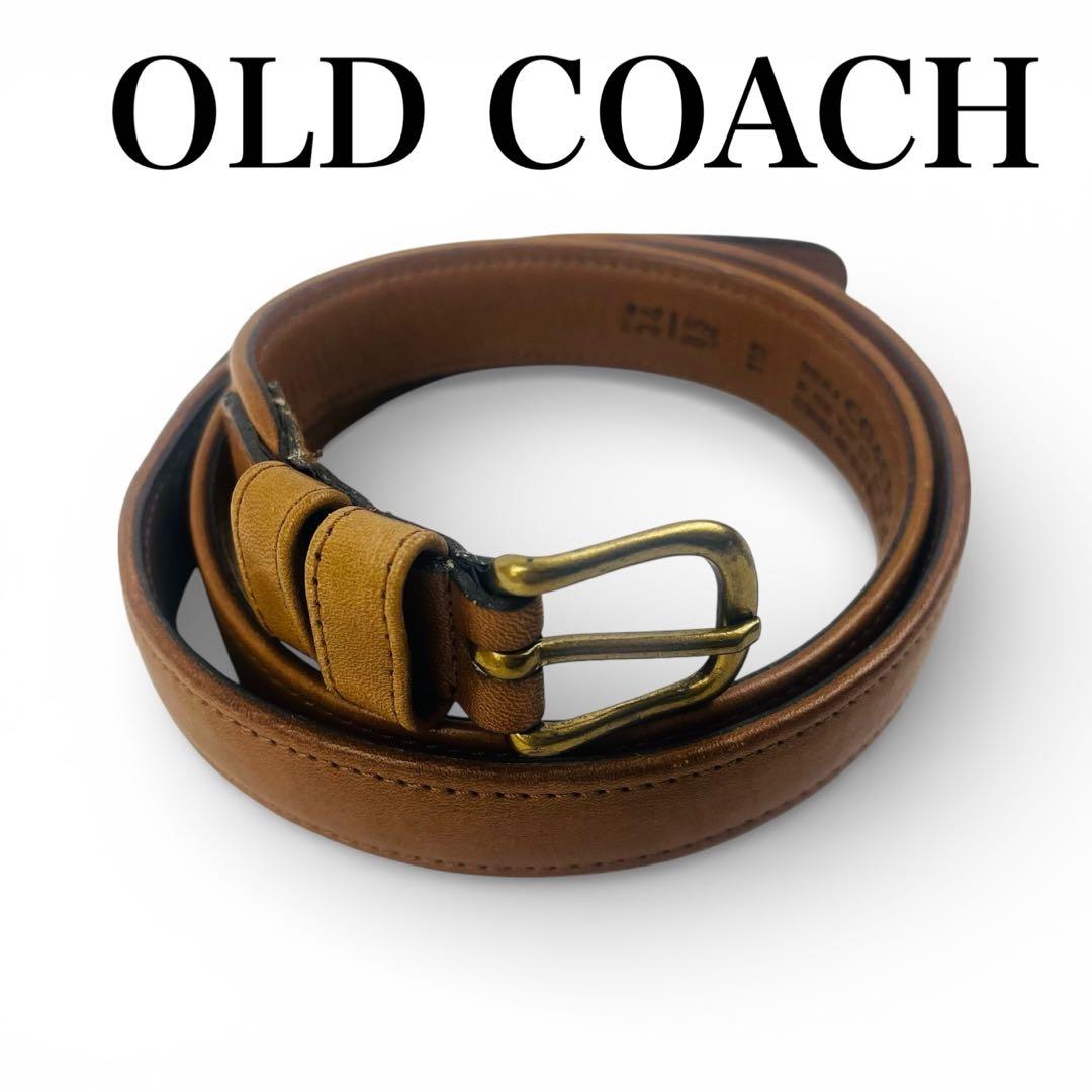 美品✨ OLD COACH オールドコーチ レディース ベルト 本革 ブラウン