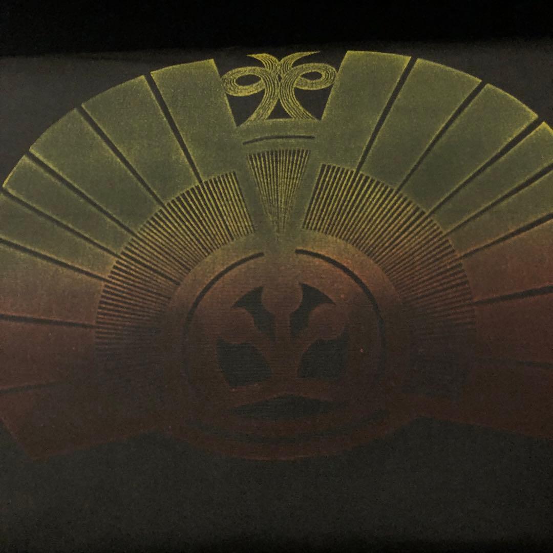 SO-785 名古屋帯 名古屋仕立て 太鼓柄 正絹 九寸 家紋 団扇 カジュアル