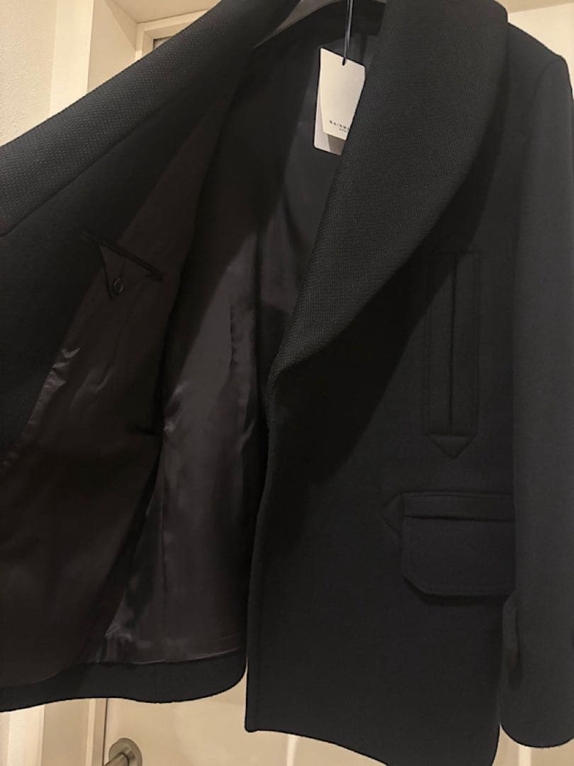 スナフキン様専用RAINMAKERレインメーカー23AWショールカラーPコート黒