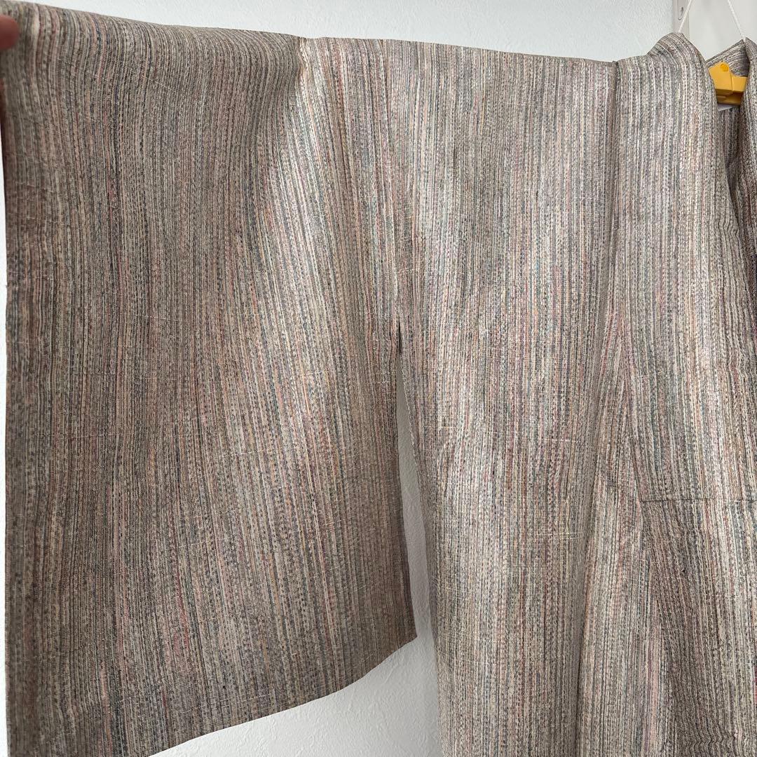 本場大島紬 経緯絣 小紋 縦縞 花文 桜 美品 イ6630 - メルカリ 本場