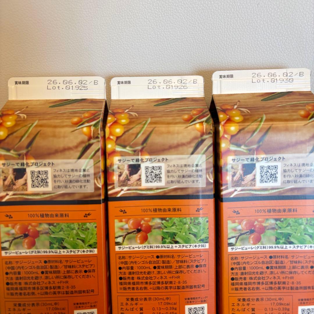 新品未使用】豊潤サジー 1000ml 3本セット おまけ付き - メルカリ