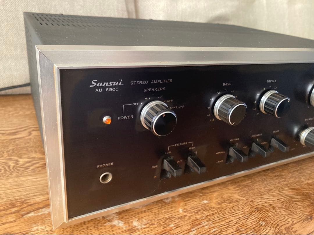 動作品】 SANSUI プリメインアンプ AU-6500 - メルカリ