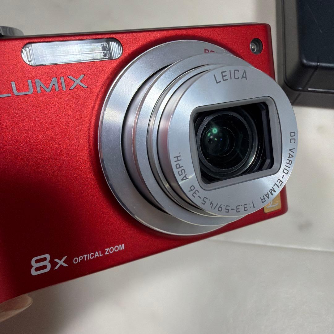 デジタルカメラ Panasonic DMC-TZ1 レッド メモリーカード付き