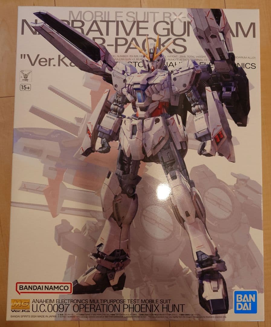 MG 1/100 ナラティブガンダムＢ装備 Ver.Ka MG 1/100 ナラティブガンダム B装備 Ver．Ka【3次：2025