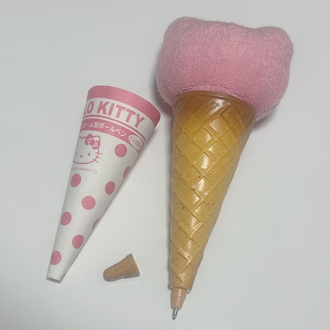 ハローキティ アイスクリーム ボールペン ストロベリー 激レア ピンク