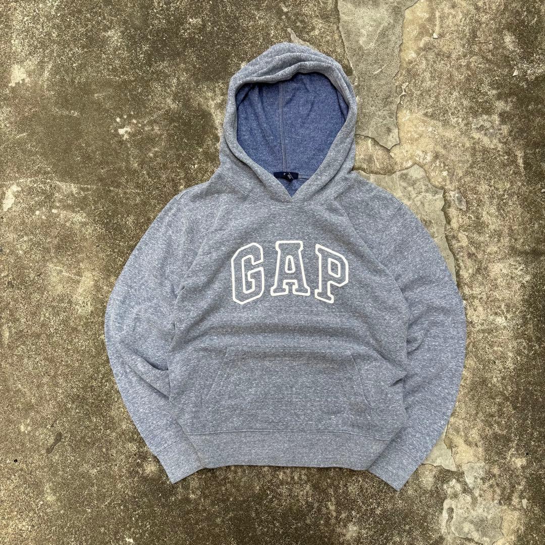 y2k 00s oldgap 短丈パーカー 水色フーディー archive L - メルカリ