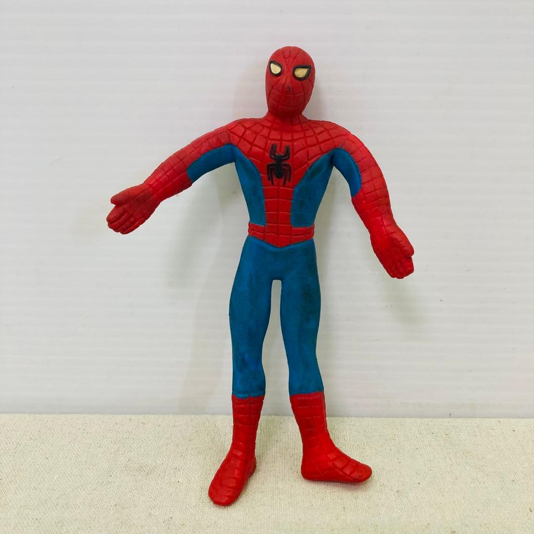 スパイダーマン ソフビ フィギュア マーベル MARVEL 1989 当時物